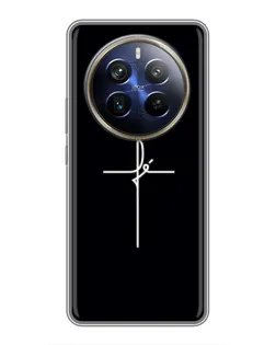 Чехол для Realme 12 Plus с картинкой «Тонкий крест»