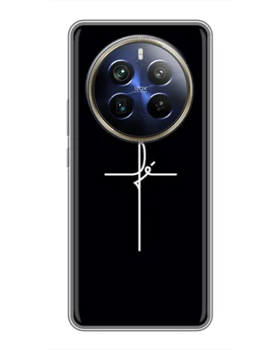 Чехол для Realme 12 Plus с картинкой «Тонкий крест» Чехол для Realme 12 Plus с картинкой «Тонкий крест»