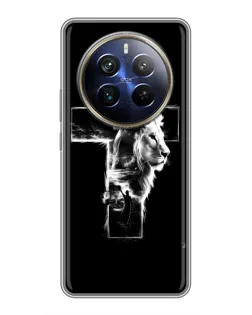 Чехол для Realme 12 Plus с картинкой «Сияющий крест Jesus»