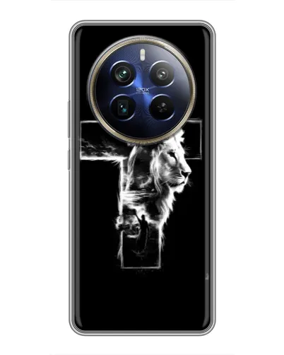 Чехол для Realme 12 Plus с картинкой «Сияющий крест Jesus» Чехол для Realme 12 Plus с картинкой «Сияющий крест Jesus»
