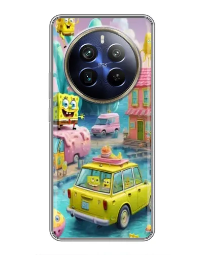 Чехол для Realme 12 Plus с картинкой «Монстр-трак приключения»