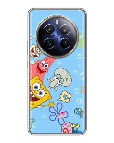 Чехол для Realme 12 Plus с картинкой «Веселые пузырьки»