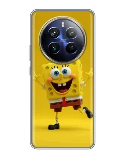 Чехол для Realme 12 Plus с картинкой «Позитивный Губка Боб»