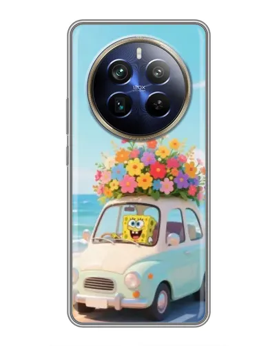 Чехол для Realme 12 Plus с картинкой «Автомобильное путешествие»