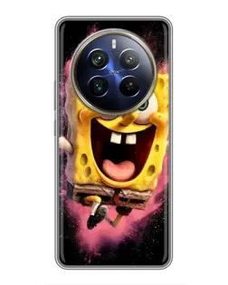Чехол для Realme 12 Plus с картинкой «Взрывной Спанч Боб»