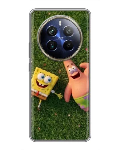 Чехол для Realme 12 Plus с картинкой «Друзья на лужайке» Чехол для Realme 12 Plus с картинкой «Друзья на лужайке»