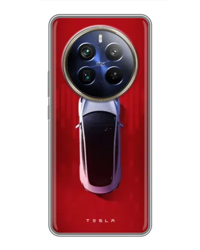 Чохол для Realme 12 Plus з картинкою «Tesla Top View» Чохол для Realme 12 Plus з картинкою «Tesla Top View»