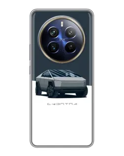 Чохол для Realme 12 Plus з картинкою «Сріблястий Cybertruck Tesla» Чохол для Realme 12 Plus з картинкою «Сріблястий Cybertruck Tesla»