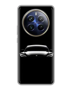 Чохол для Realme 12 Plus з картинкою «Фари Tesla Night» Чохол для Realme 12 Plus з картинкою «Фари Tesla Night»