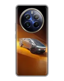 Чохол для Realme 12 Plus з картинкою «Cybertruck у пустелі» Чохол для Realme 12 Plus з картинкою «Cybertruck у пустелі»
