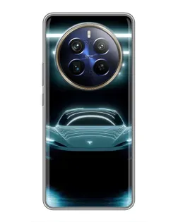 Чохол для Realme 12 Plus з картинкою «Tesla в неоні» Чохол для Realme 12 Plus з картинкою «Tesla в неоні»
