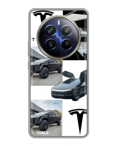 Чохол для Realme 12 Plus з картинкою «Колаж Cybertruck Tesla» Чохол для Realme 12 Plus з картинкою «Колаж Cybertruck Tesla»
