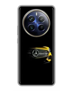 Чехол для Realme 12 Plus с картинкой «Mercedes — ретро стиль»