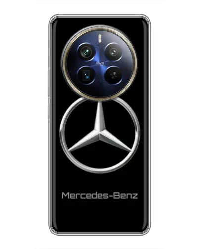 Чехол для Realme 12 Plus с картинкой «Mercedes Silver Logo»