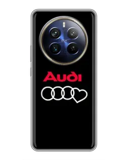 Чохол для Realme 12 Plus з картинкою «Логотип Audi Heart» Чохол для Realme 12 Plus з картинкою «Логотип Audi Heart»