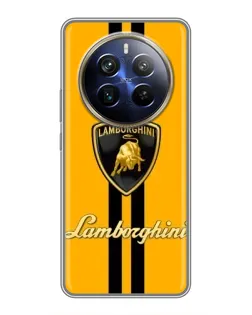 Чохол для Realme 12 Plus з картинкою «Lamborghini Stripe жовтий» Чохол для Realme 12 Plus з картинкою «Lamborghini Stripe жовтий»