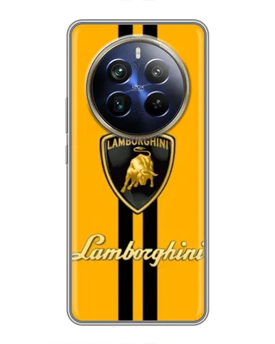 Чохол для Realme 12 Plus з картинкою «Lamborghini Stripe жовтий» Чохол для Realme 12 Plus з картинкою «Lamborghini Stripe жовтий»