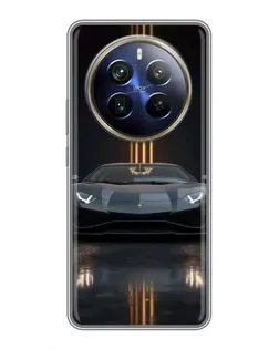 Чохол для Realme 12 Plus з картинкою «Lamborghini золоті лінії» Чохол для Realme 12 Plus з картинкою «Lamborghini золоті лінії»