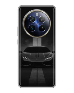 Чохол для Realme 12 Plus з картинкою «Lamborghini симетрія доріг»