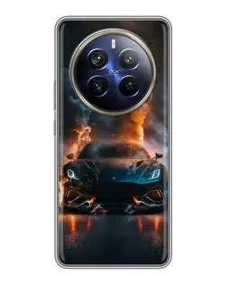 Чохол для Realme 12 Plus з картинкою «Lamborghini димна естетика»