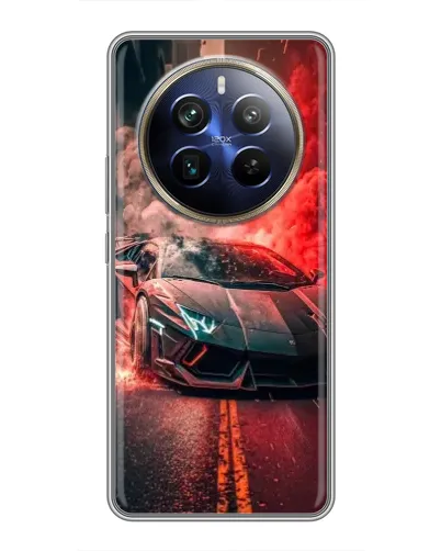 Чохол для Realme 12 Plus з картинкою «Lamborghini червоний дим» Чохол для Realme 12 Plus з картинкою «Lamborghini червоний дим»