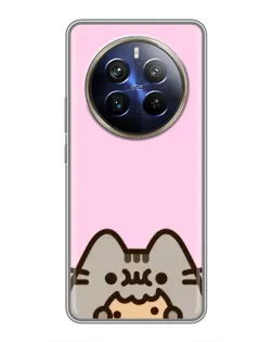 Чохол для Realme 12 Plus з картинкою «Pusheen та печиво» Чохол для Realme 12 Plus з картинкою «Pusheen та печиво»