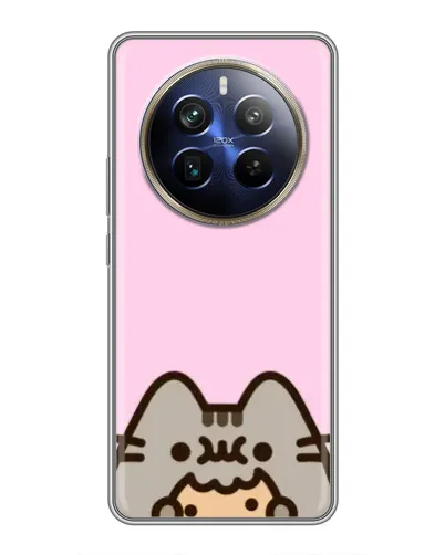 Чохол для Realme 12 Plus з картинкою «Pusheen та печиво» Чохол для Realme 12 Plus з картинкою «Pusheen та печиво»