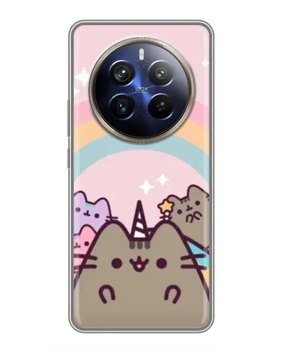 Чохол для Realme 12 Plus з картинкою «Єдиноріг Pusheen» Чохол для Realme 12 Plus з картинкою «Єдиноріг Pusheen»