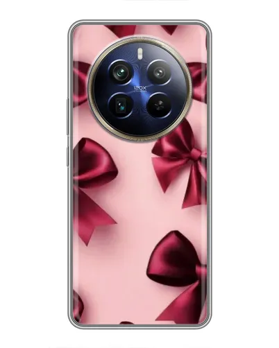 Чехол для Realme 12 Plus с картинкой «Бордовый атлас» Чехол для Realme 12 Plus с картинкой «Бордовый атлас»