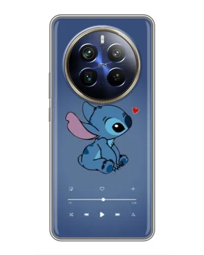 Чехол для Realme 12 Plus с картинкой «Музыкальный Stitch» Чехол для Realme 12 Plus с картинкой «Музыкальный Stitch»