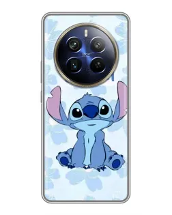 Чехол для Realme 12 Plus с картинкой «Stitch среди цветов» Чехол для Realme 12 Plus с картинкой «Stitch среди цветов»