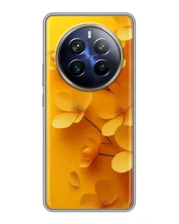 Чехол для Realme 12 Plus с картинкой «Золотые лепестки» Чехол для Realme 12 Plus с картинкой «Золотые лепестки»
