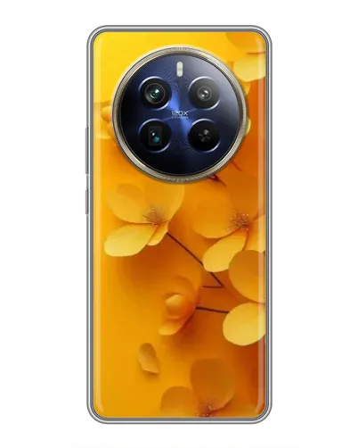 Чехол для Realme 12 Plus с картинкой «Золотые лепестки» Чехол для Realme 12 Plus с картинкой «Золотые лепестки»