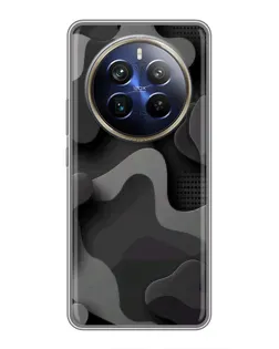 Чехол для Realme 12 Plus с картинкой «Темный абстрактный камуфляж» Чехол для Realme 12 Plus с картинкой «Темный абстрактный камуфляж»