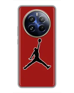 Чехол для Realme 12 Pro Plus с картинкой «Jordan Red Back» Чехол для Realme 12 Pro Plus с картинкой «Jordan Red Back»