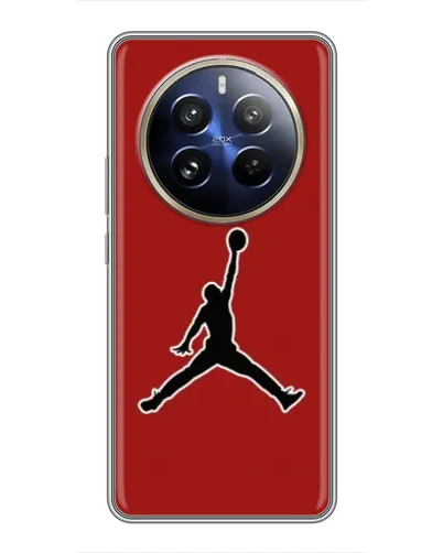 Чехол для Realme 12 Pro Plus с картинкой «Jordan Red Back» Чехол для Realme 12 Pro Plus с картинкой «Jordan Red Back»