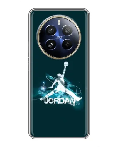 Чехол для Realme 12 Pro Plus с картинкой «Jordan Blue Fire» Чехол для Realme 12 Pro Plus с картинкой «Jordan Blue Fire»