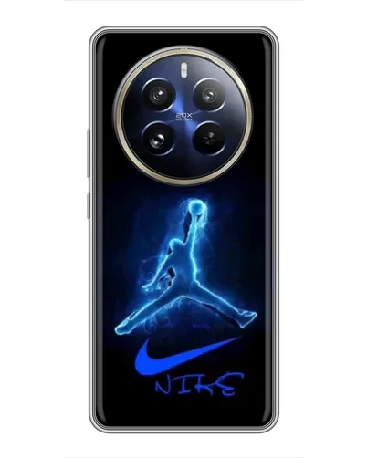 Чехол для Realme 12 Pro Plus с картинкой «Jordan Neon Blue» Чехол для Realme 12 Pro Plus с картинкой «Jordan Neon Blue»