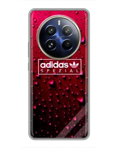 Чехол для Realme 12 Pro Plus с картинкой «Adidas Gold Marble»