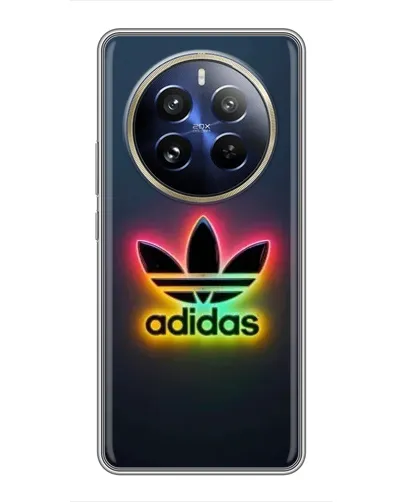 Чехол для Realme 12 Pro Plus с картинкой «Неоновый Adidas»