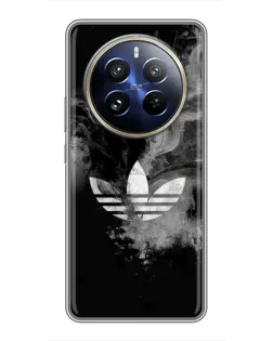 Чехол для Realme 12 Pro Plus с картинкой «Абстрактный дым Adidas»