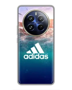 Чехол для Realme 12 Pro Plus с картинкой «Океанская глубина адидас»