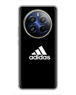 Чехол для Realme 12 Pro Plus с картинкой «Черная классика Adidas»