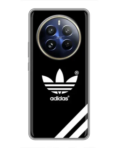 Чехол для Realme 12 Pro Plus с картинкой «Adidas с диагональными полосами»