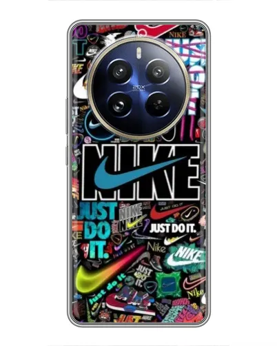 Чехол для Realme 12 Pro Plus с картинкой «Яркий коллаж Nike» Чехол для Realme 12 Pro Plus с картинкой «Яркий коллаж Nike»