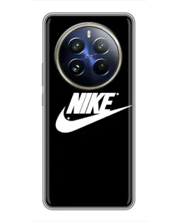 Чехол для Realme 12 Pro Plus с картинкой «Мазки краски Nike»