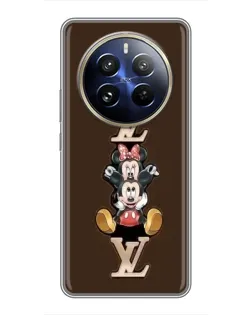 Чехол для Realme 12 Pro Plus с картинкой «LV и Микки Маус»