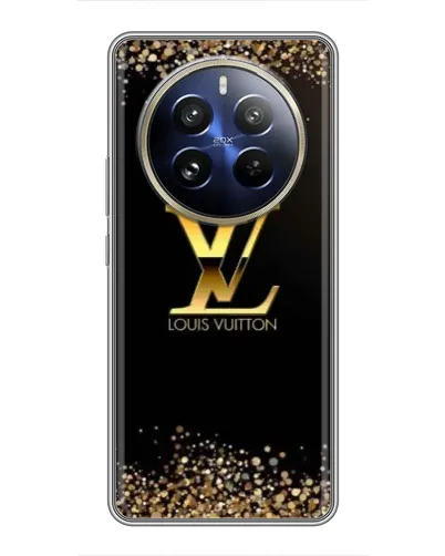 Чехол для Realme 12 Pro Plus с картинкой «LV — золотые искры» Чехол для Realme 12 Pro Plus с картинкой «LV — золотые искры»