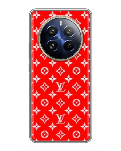 Чехол для Realme 12 Pro Plus с картинкой «Яркий паттерн LV» Чехол для Realme 12 Pro Plus с картинкой «Яркий паттерн LV»