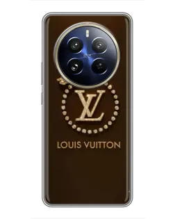 Чехол для Realme 12 Pro Plus с картинкой «LV — золотая печать»